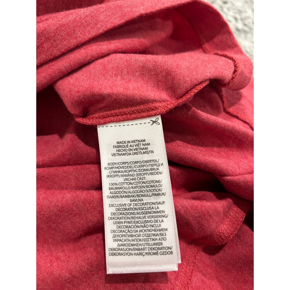 Polo Ralph Lauren Mens XS Classic Fit Pocket T-Shirt Heather Red Navy Pony Logo - Picture 7 of 7